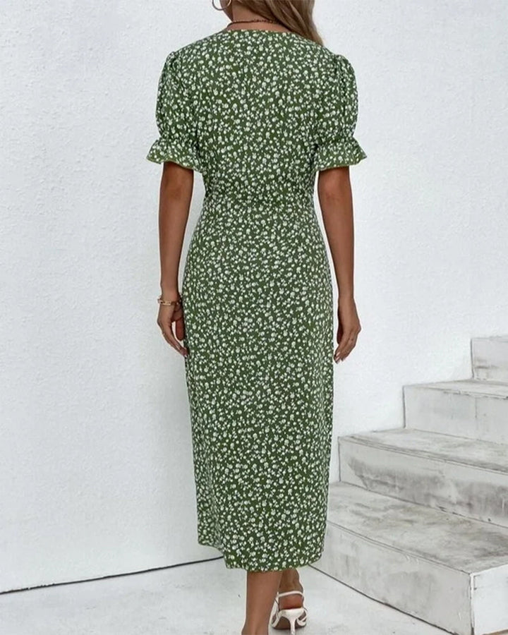 Liana | Women’s Floral Midi Dress in a Wrap Casual charm