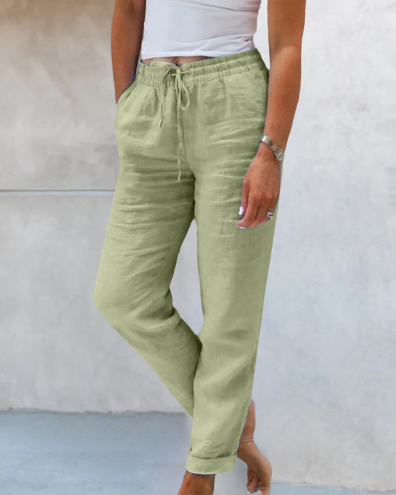 Firelle | Women’s Drawstring Trousers for Relaxed Everyday Attire