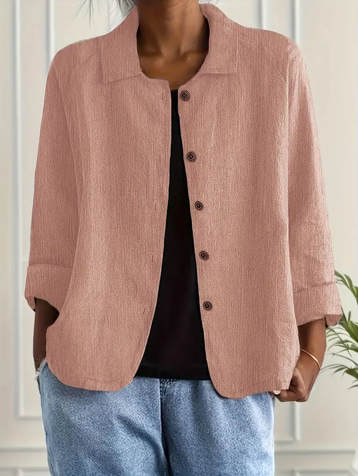 Miralyn | Women’s Button-Up Jacket featuring a Clean Collar with Front Buttons