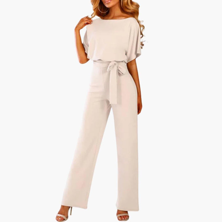 Loravine | Women’s Wide-Leg Jumpsuit featuring Tie Beltline