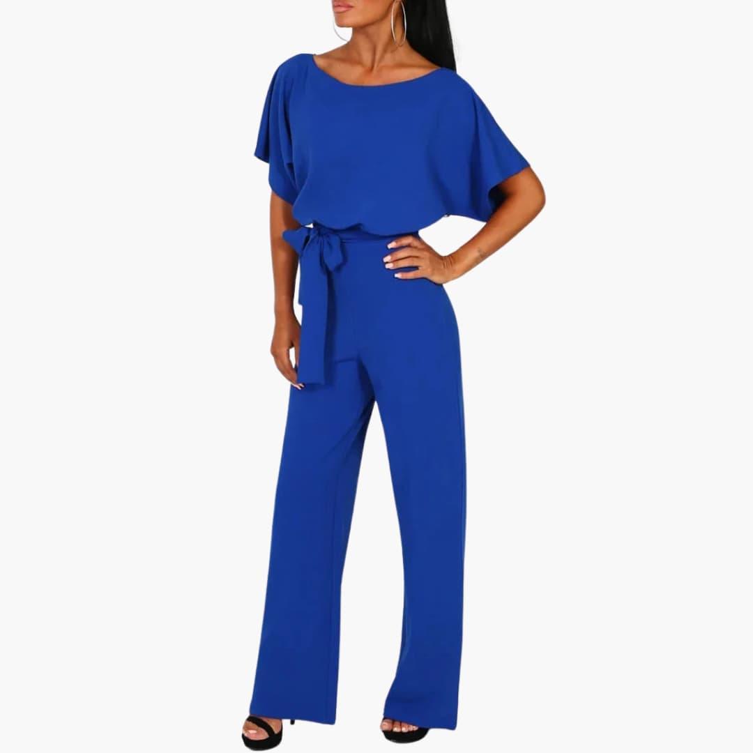 Loravine | Women’s Wide-Leg Jumpsuit featuring Tie Beltline
