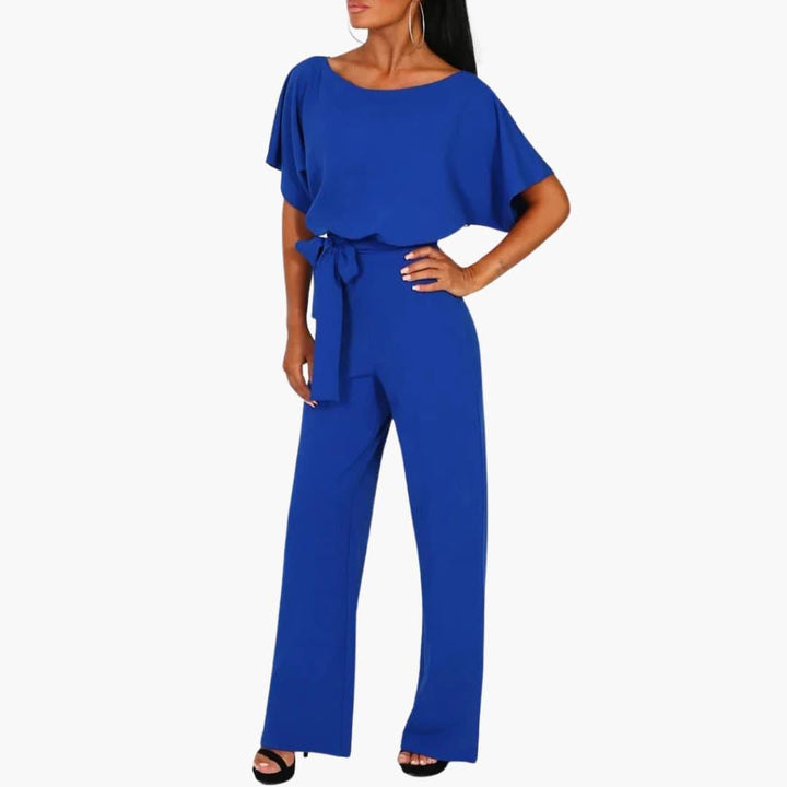 Loravine | Women’s Wide-Leg Jumpsuit featuring Tie Beltline