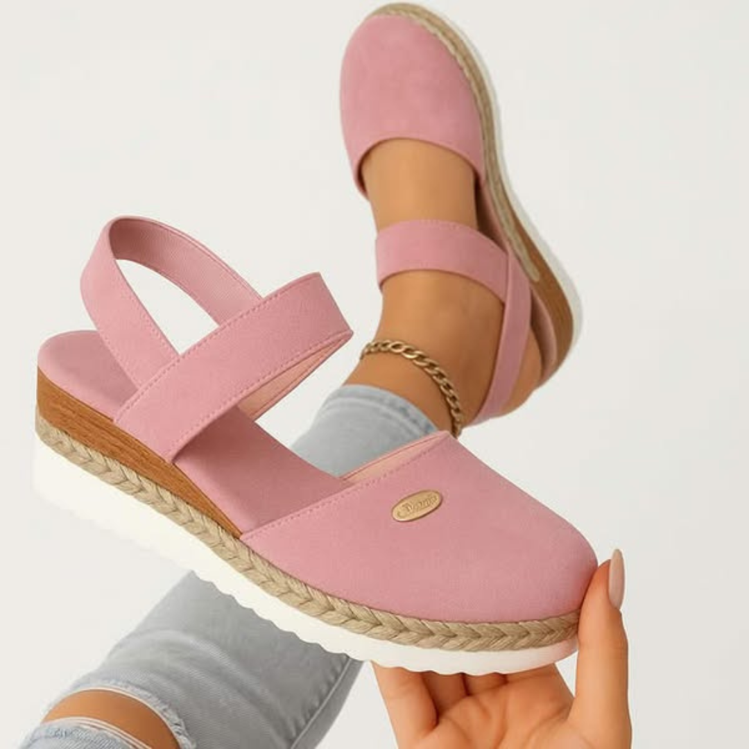 Livia | Women’s Closed-Toe Wedge Sandals for Comfortable Summer