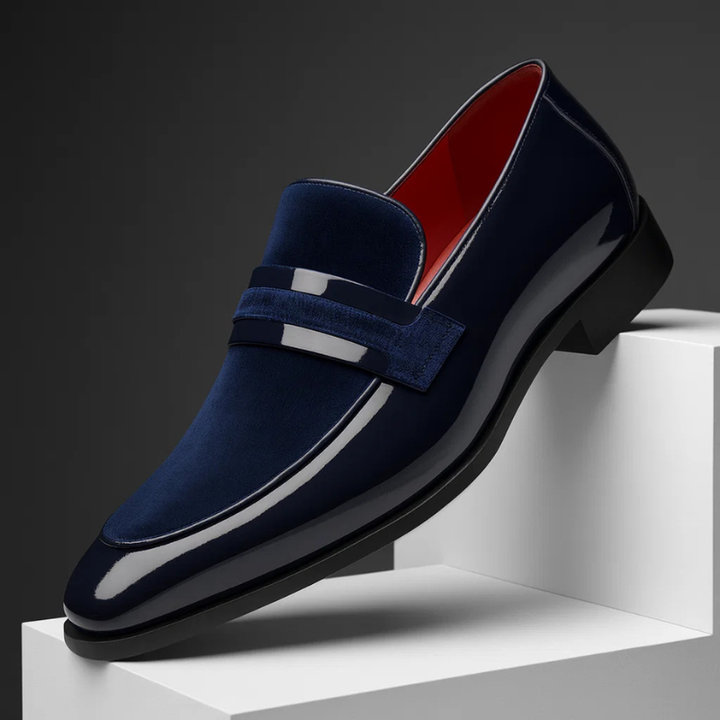 Corvian | Men’s Dress Loafers featuring Polished Strap