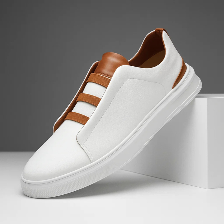 Cavell | Men’s Slip-On Trainers with Contrast Strap Feature