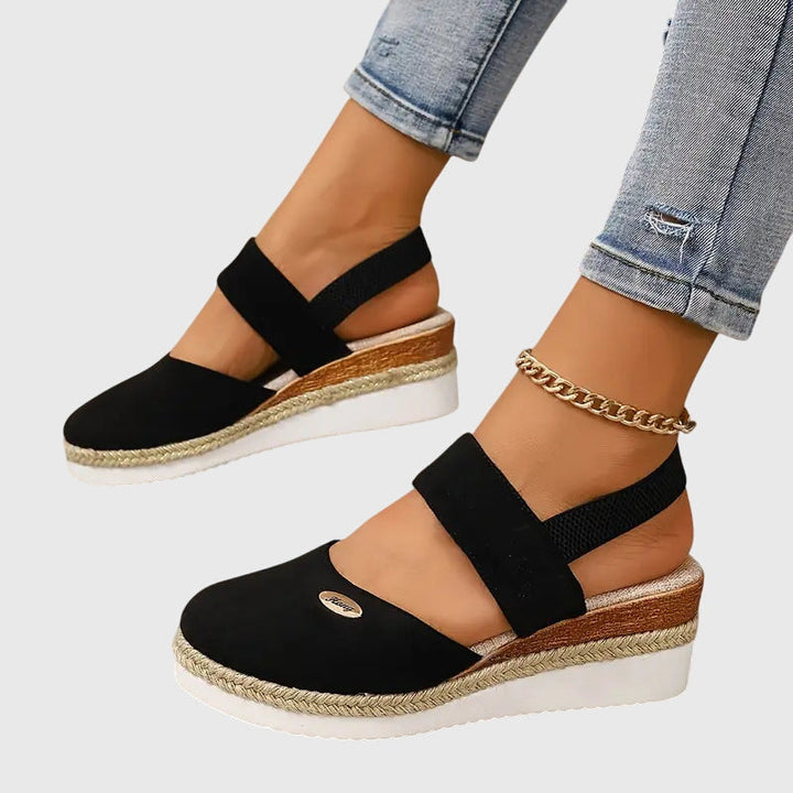 Livia | Women’s Closed-Toe Wedge Sandals for Comfortable Summer