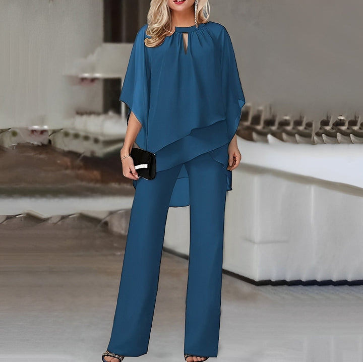Javeline | Women’s Trouser Set with Asymmetric Overlay