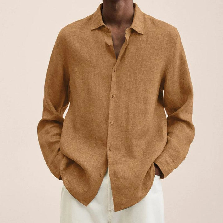Marlowe | Men’s Long Sleeve Shirt in a Laid-Back Proportion