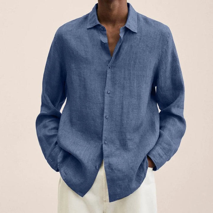 Marlowe | Men’s Long Sleeve Shirt in a Laid-Back Proportion