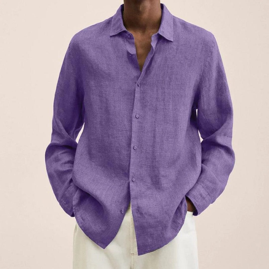 Marlowe | Men’s Long Sleeve Shirt in a Laid-Back Proportion