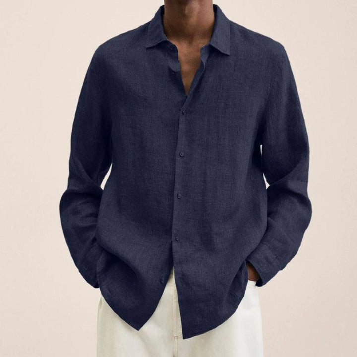 Marlowe | Men’s Long Sleeve Shirt in a Laid-Back Proportion