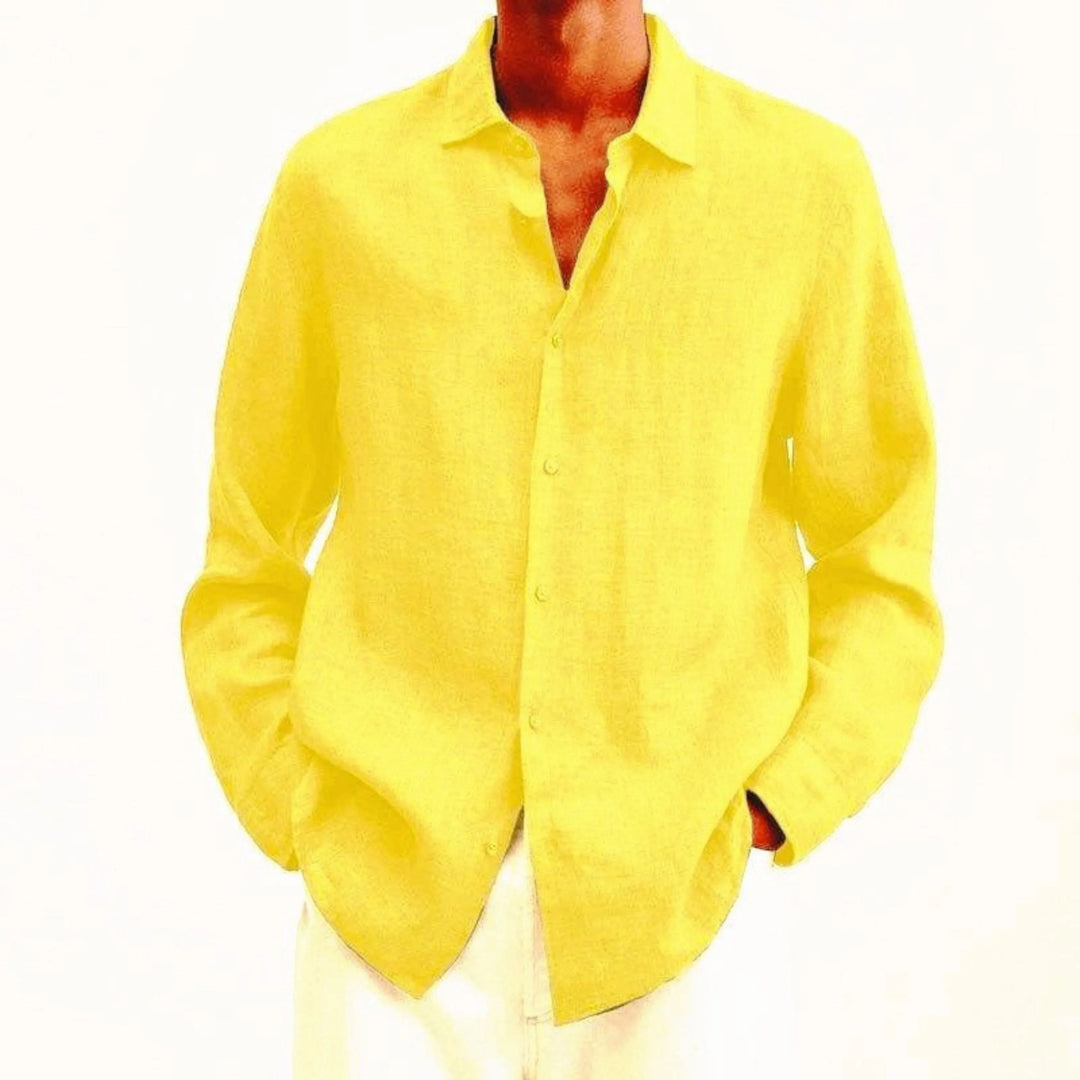 Marlowe | Men’s Long Sleeve Shirt in a Laid-Back Proportion