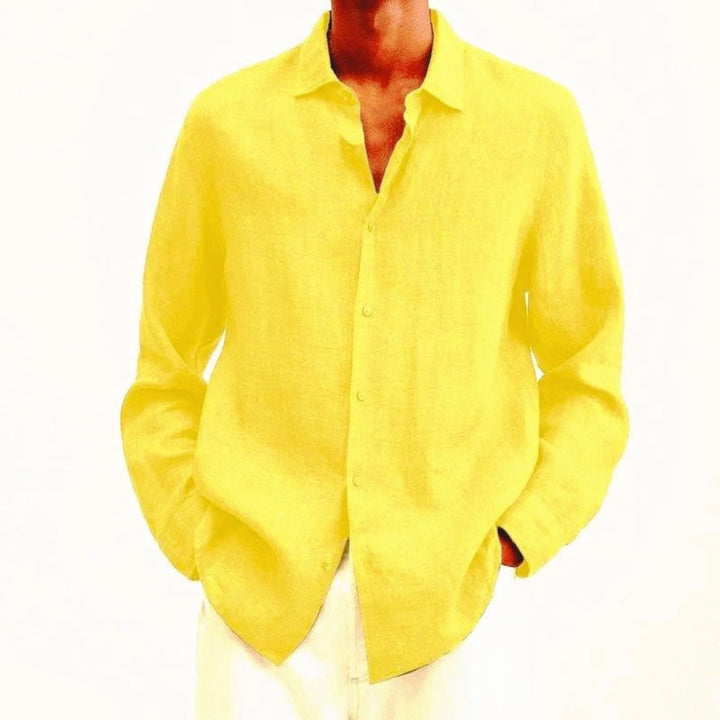 Marlowe | Men’s Long Sleeve Shirt in a Laid-Back Proportion