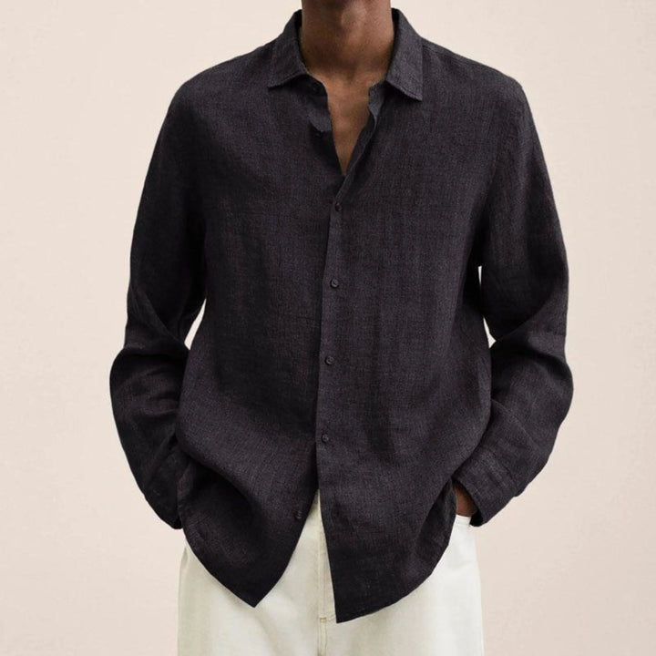 Marlowe | Men’s Long Sleeve Shirt in a Laid-Back Proportion