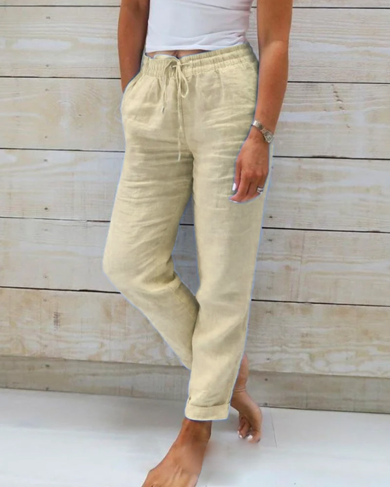 Firelle | Women’s Drawstring Trousers for Relaxed Everyday Attire