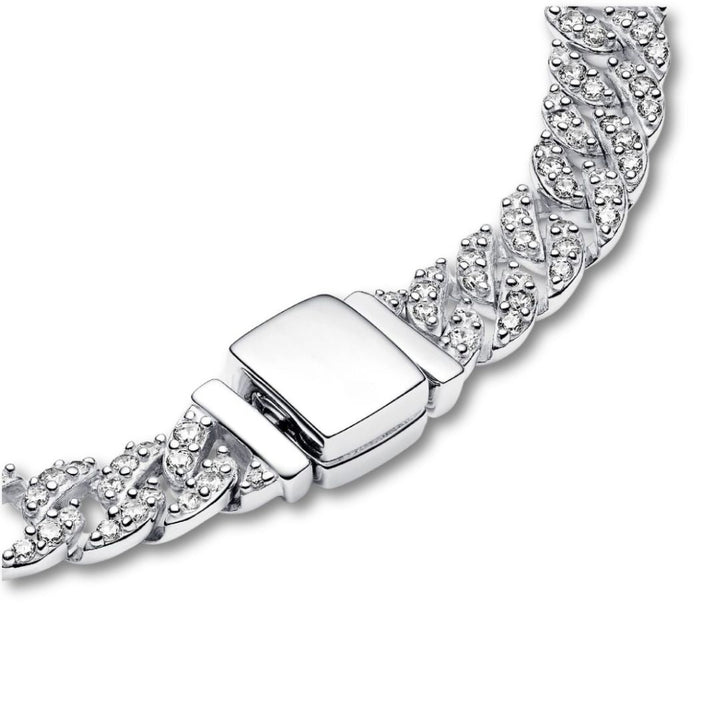 Moissanite Cuban Bracelet | 18k Gold