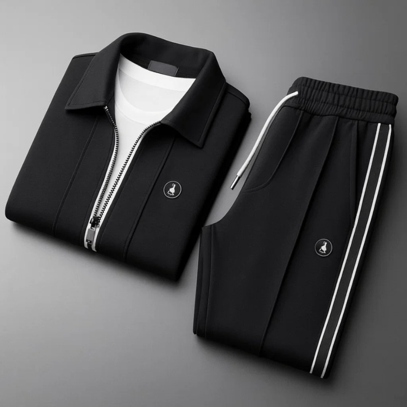 Rivaro | Men’s Tracksuit Set featuring Side Stripe Design