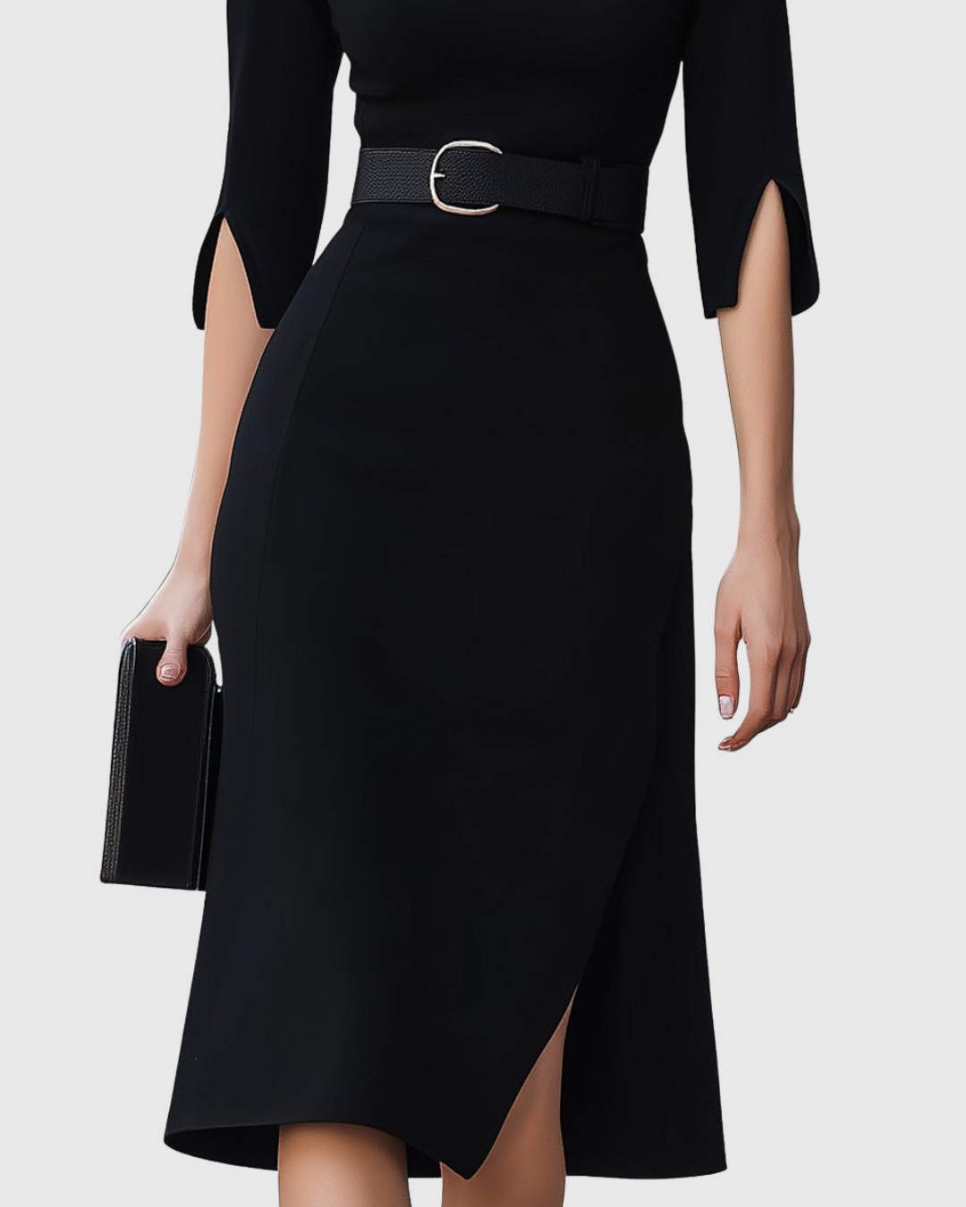 Adeline | Women’s Belted Midi Dress in a Polished Day-to-Evening Appearance