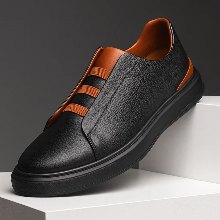 Cavell | Men’s Slip-On Trainers with Contrast Strap Feature