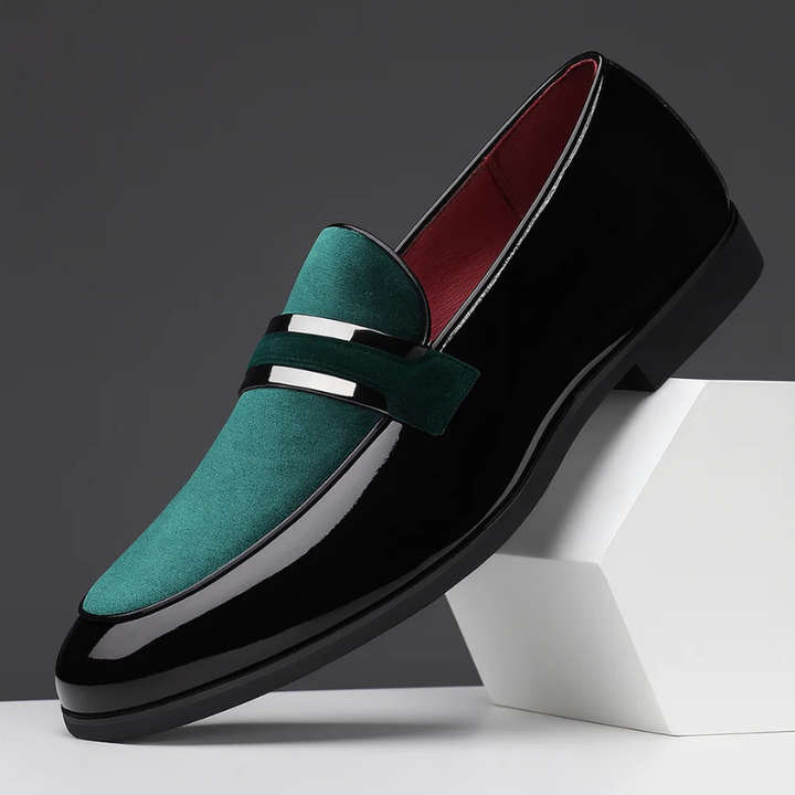 Corvian | Men’s Dress Loafers featuring Polished Strap