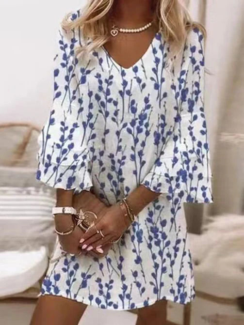 Sorelle | Women’s Mini Dress featuring a Marble-Inspired Print