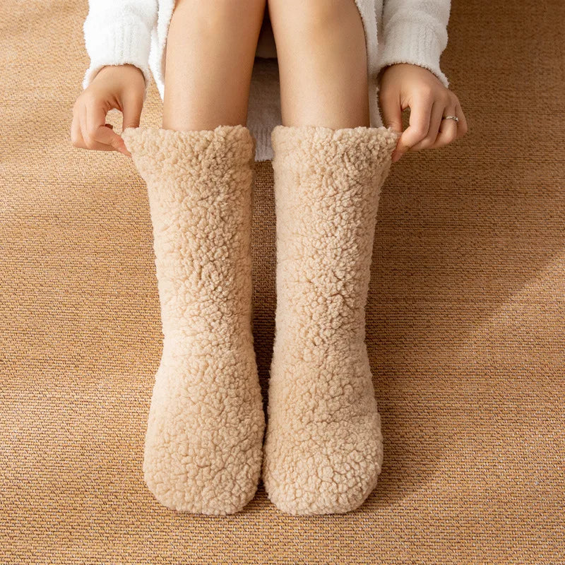 Velvet Slipper Socks