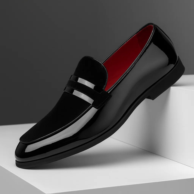 Corvian | Men’s Dress Loafers featuring Polished Strap