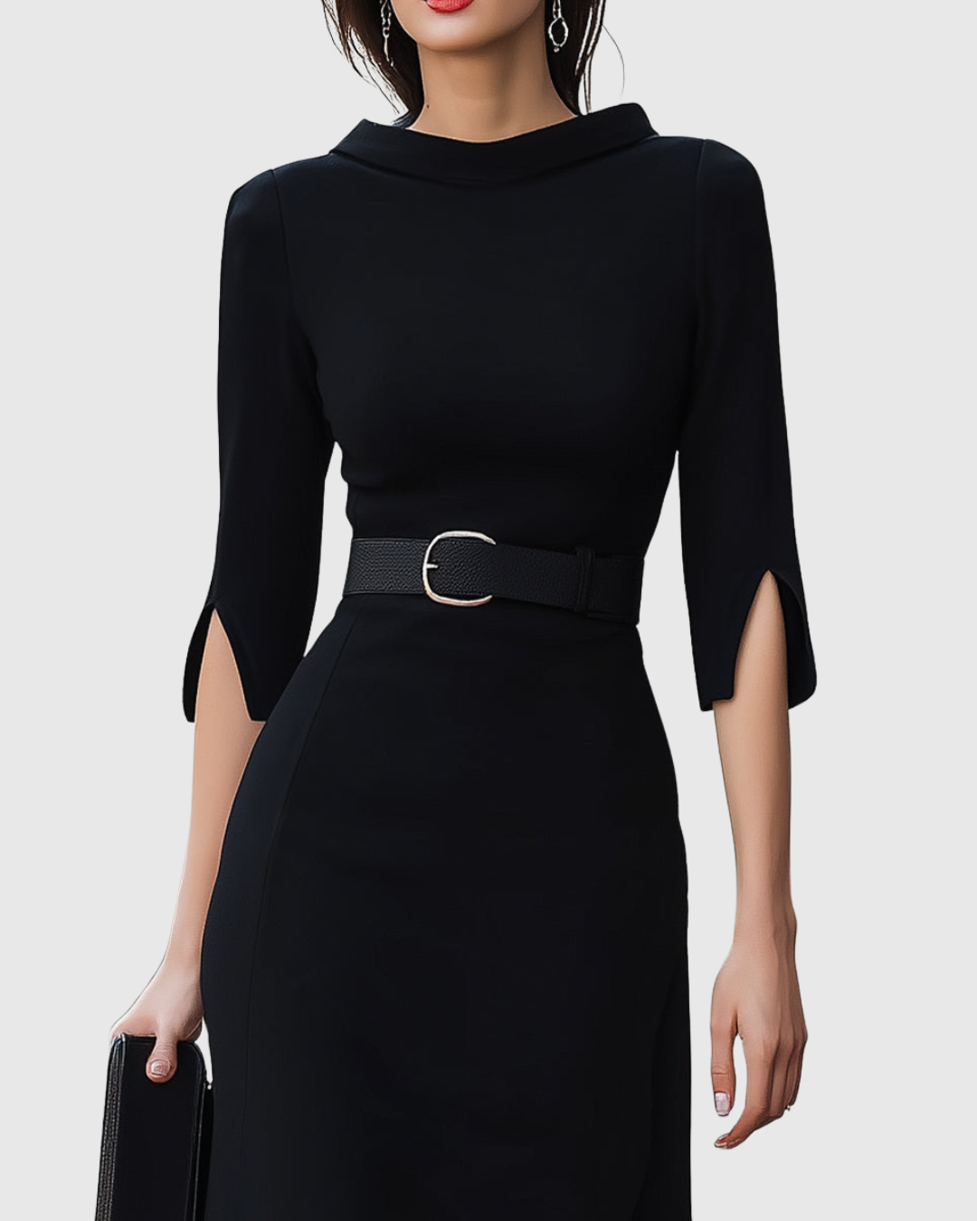 Adeline | Women’s Belted Midi Dress in a Polished Day-to-Evening Appearance