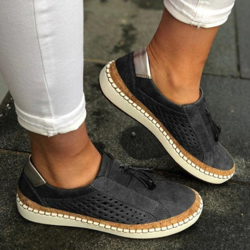 Karina | Women’s Slip-On Walking Shoes with Cut-Out Note