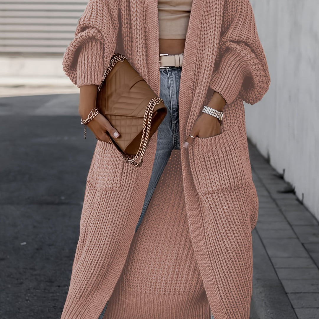 Layla™ - Elegant Deep V-Neck Long Sleeve Cardigan