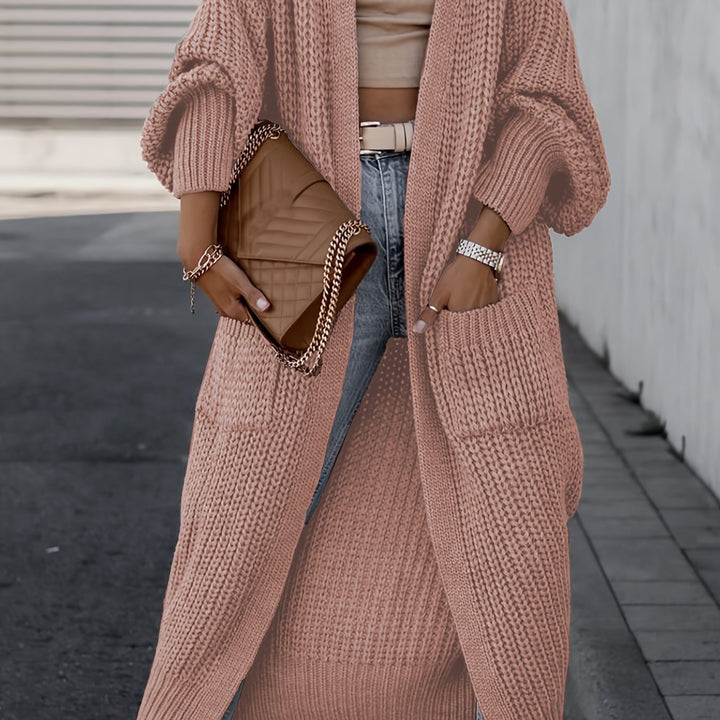 Layla™ - Elegant Deep V-Neck Long Sleeve Cardigan