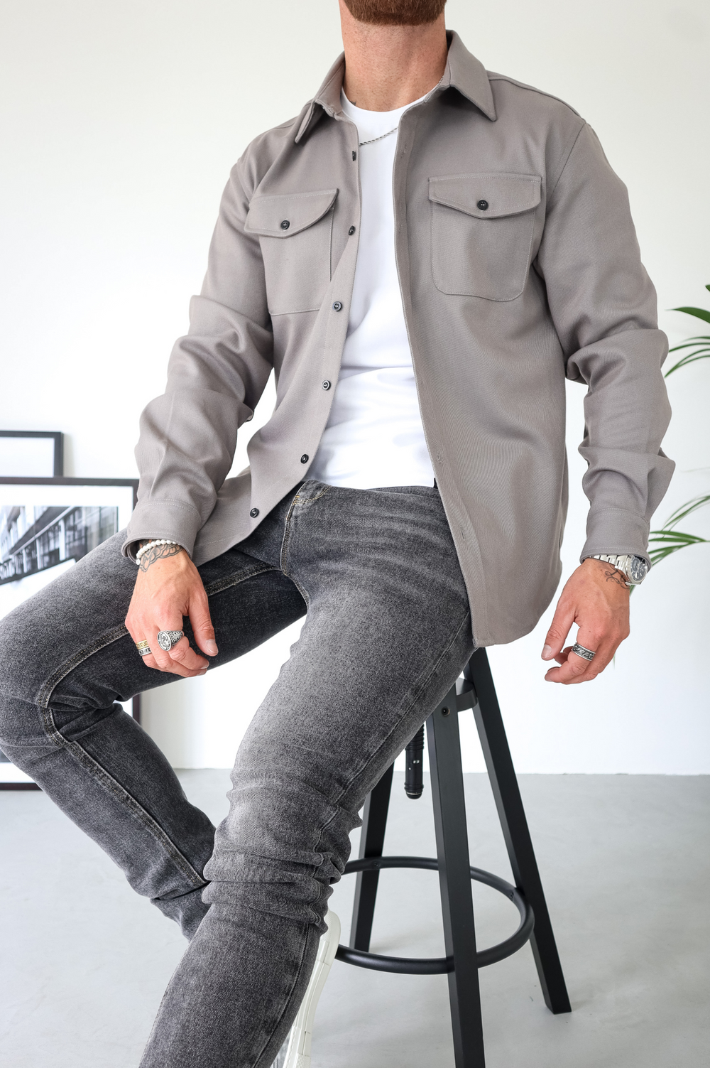 Callum | Men’s Shirt Jacket with Chest Pockets