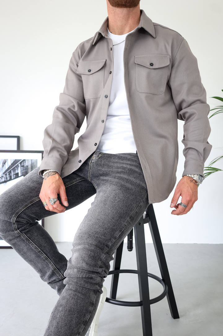 Callum | Men’s Shirt Jacket with Chest Pockets