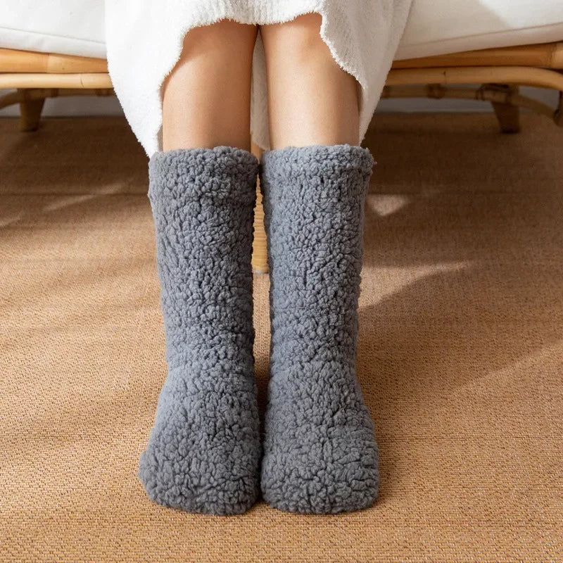 Velvet Slipper Socks