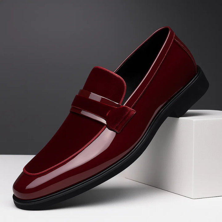 Corvian | Men’s Dress Loafers featuring Polished Strap
