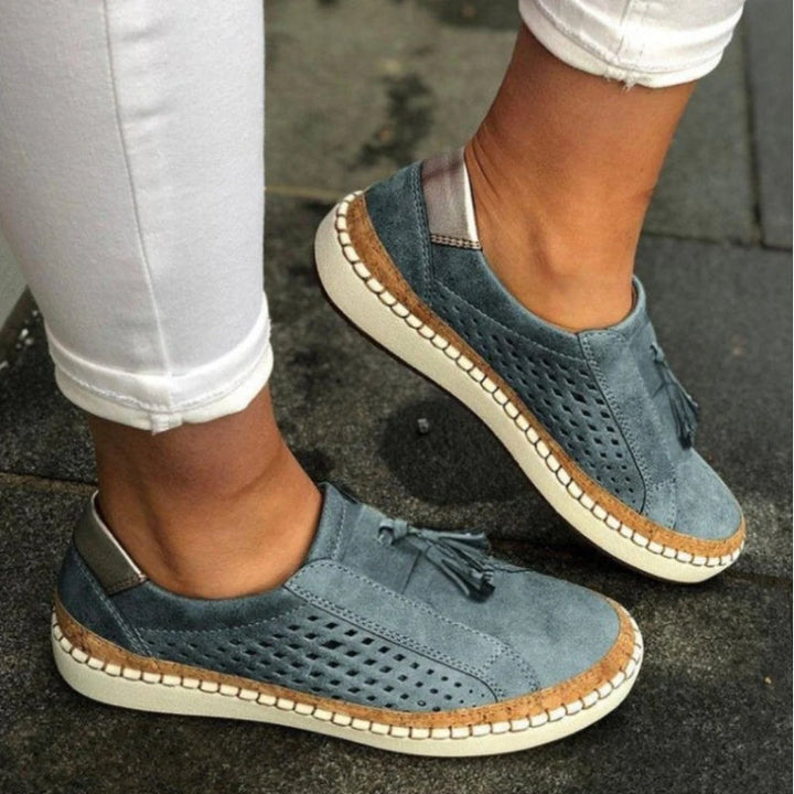 Karina | Women’s Slip-On Walking Shoes with Cut-Out Note
