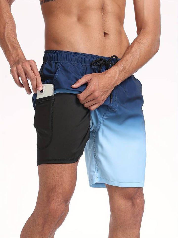 Kairo | Men’s Swim Shorts featuring a Flamingo Motif