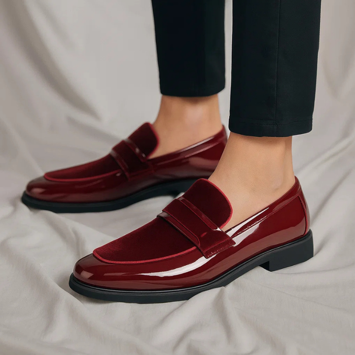 Corvian | Men’s Dress Loafers featuring Polished Strap