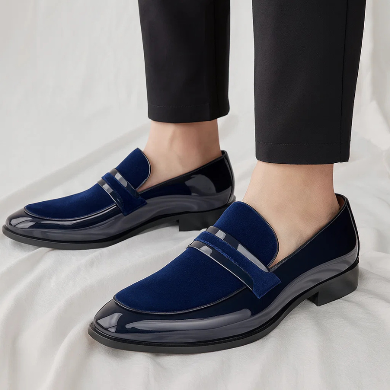 Corvian | Men’s Dress Loafers featuring Polished Strap