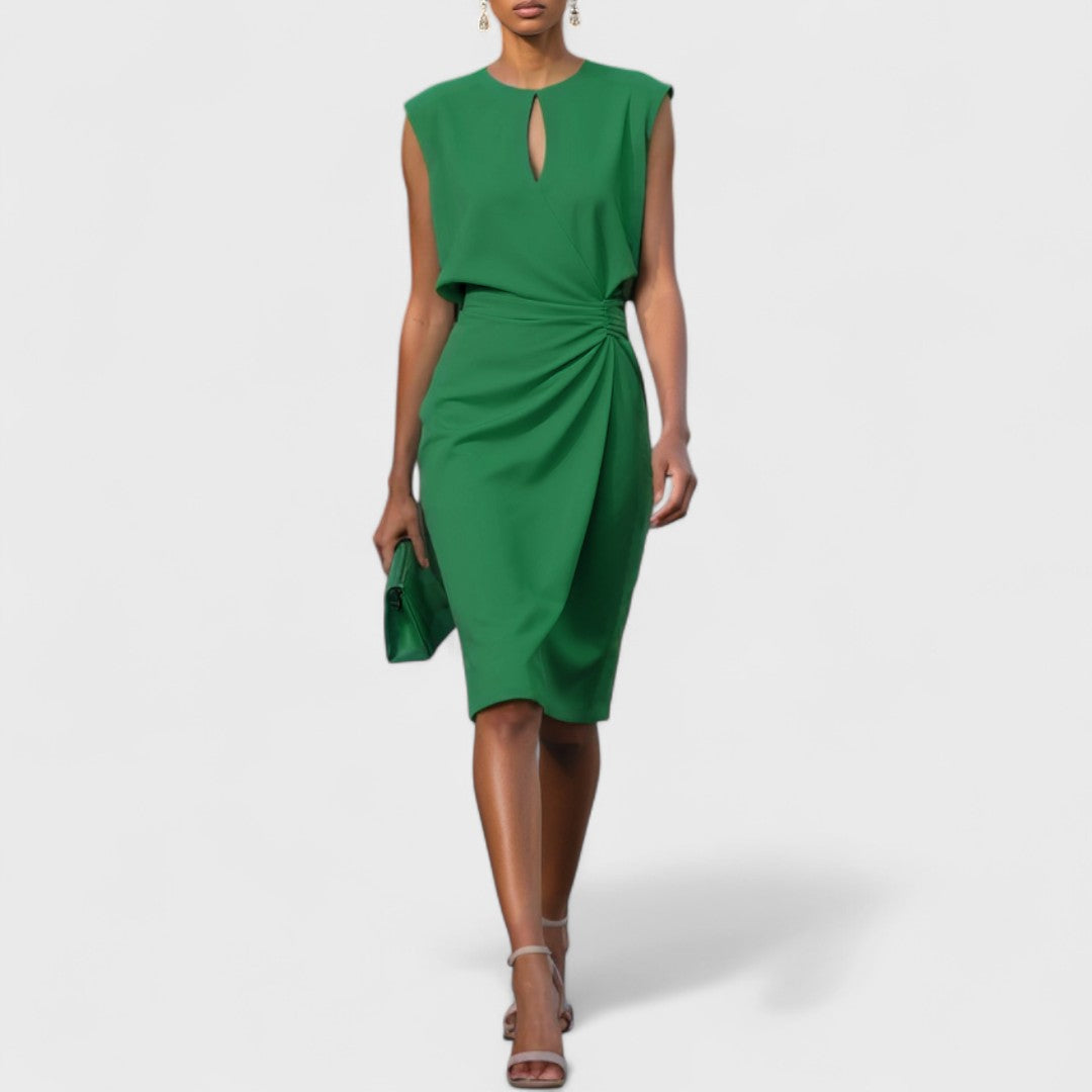 Amelie | Women’s Knee-Length Dress featuring a Keyhole Neck opening