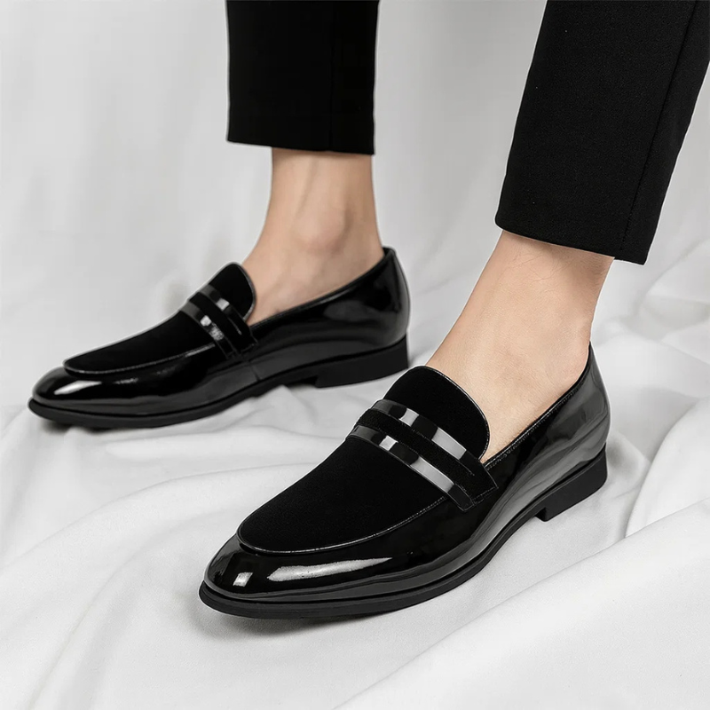 Corvian | Men’s Dress Loafers featuring Polished Strap