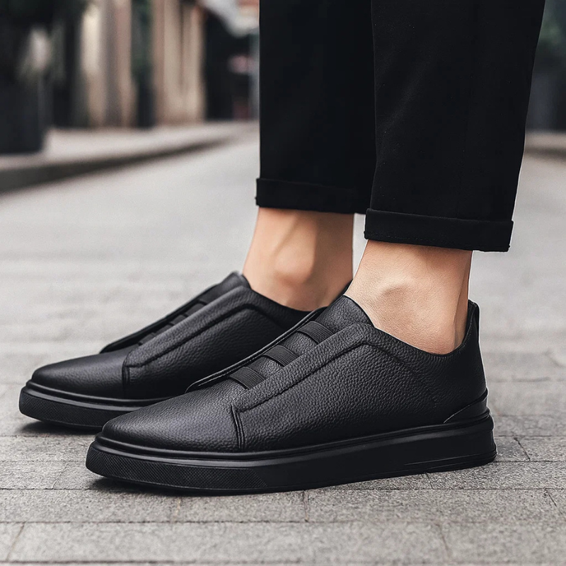 Cavell | Men’s Slip-On Trainers with Contrast Strap Feature