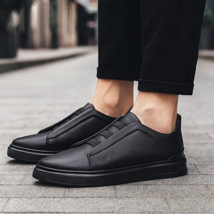 Cavell | Men’s Slip-On Trainers with Contrast Strap Feature