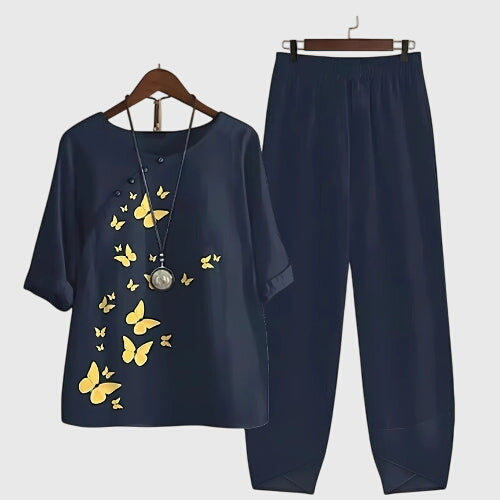 Daphne | Women’s Co-Ord Set featuring Butterfly Print
