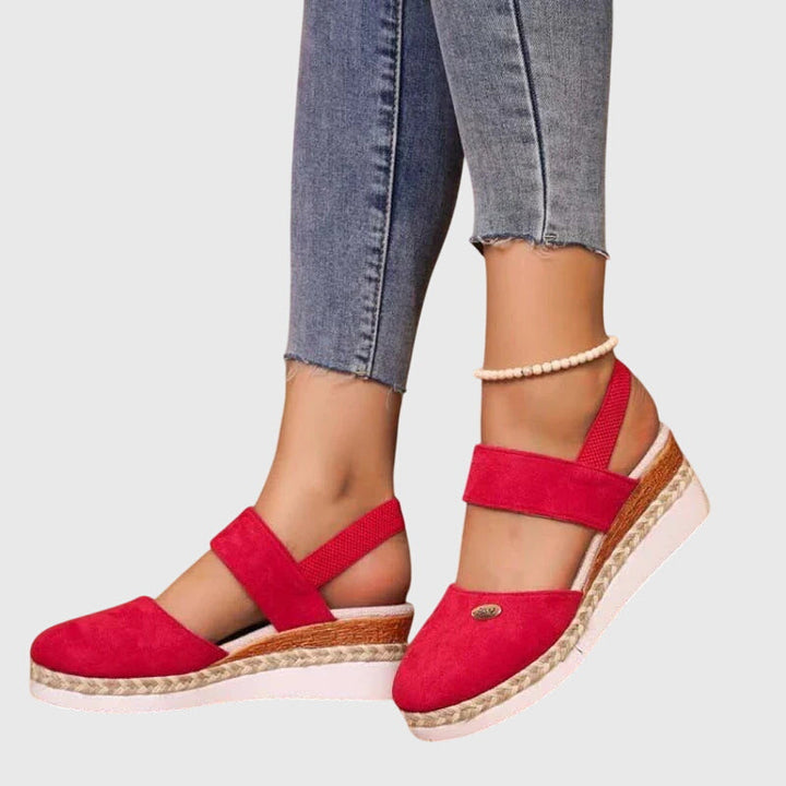 Livia | Women’s Closed-Toe Wedge Sandals for Comfortable Summer