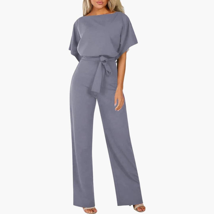 Loravine | Women’s Wide-Leg Jumpsuit featuring Tie Beltline