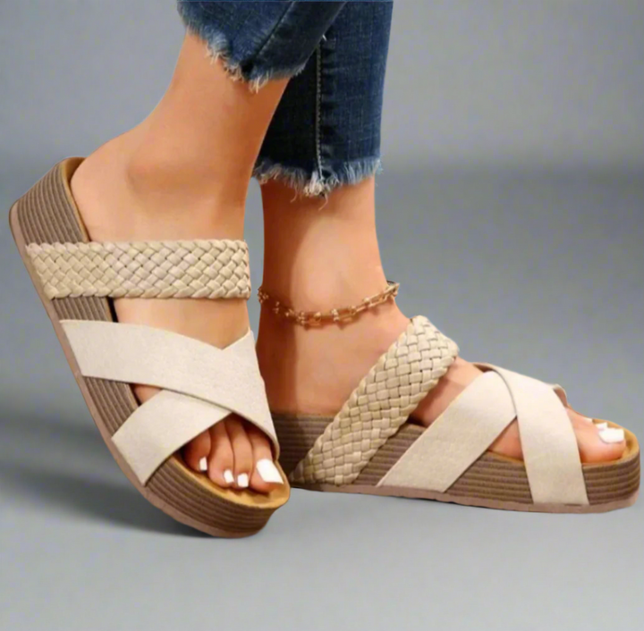 Talia | Women’s Platform Sandals featuring Braided Straps