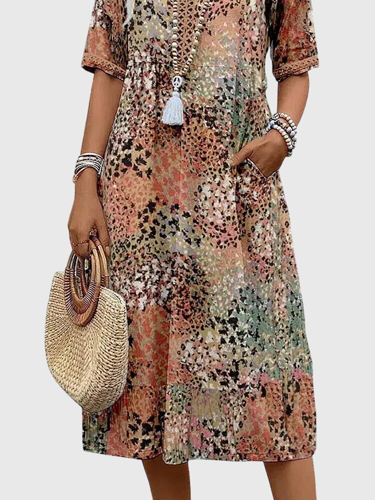 Tahlia | Women’s Printed Day Dress in an Easy Daily Attire