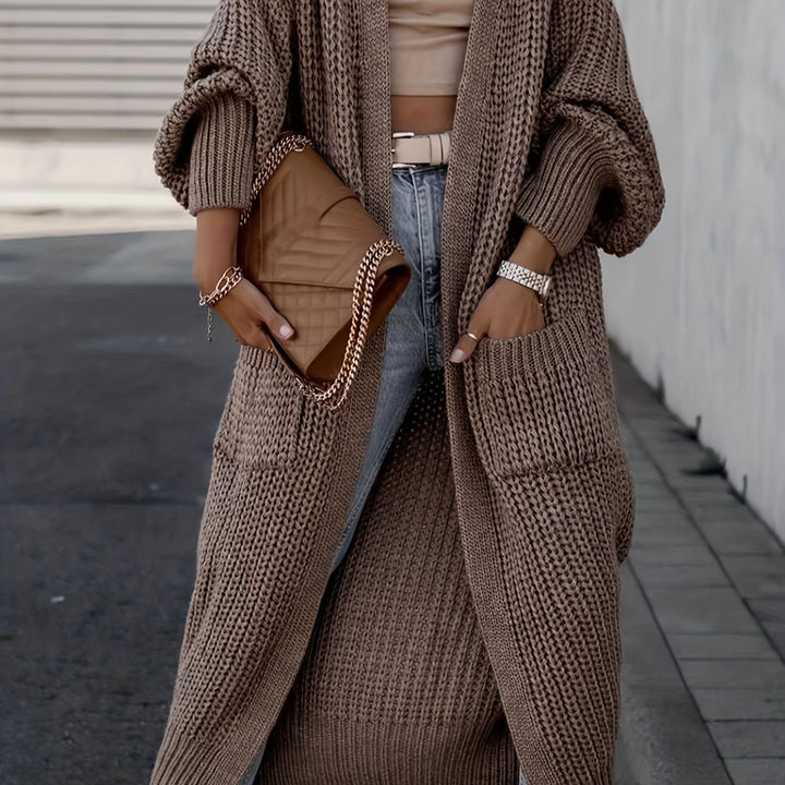 Layla™ - Elegant Deep V-Neck Long Sleeve Cardigan