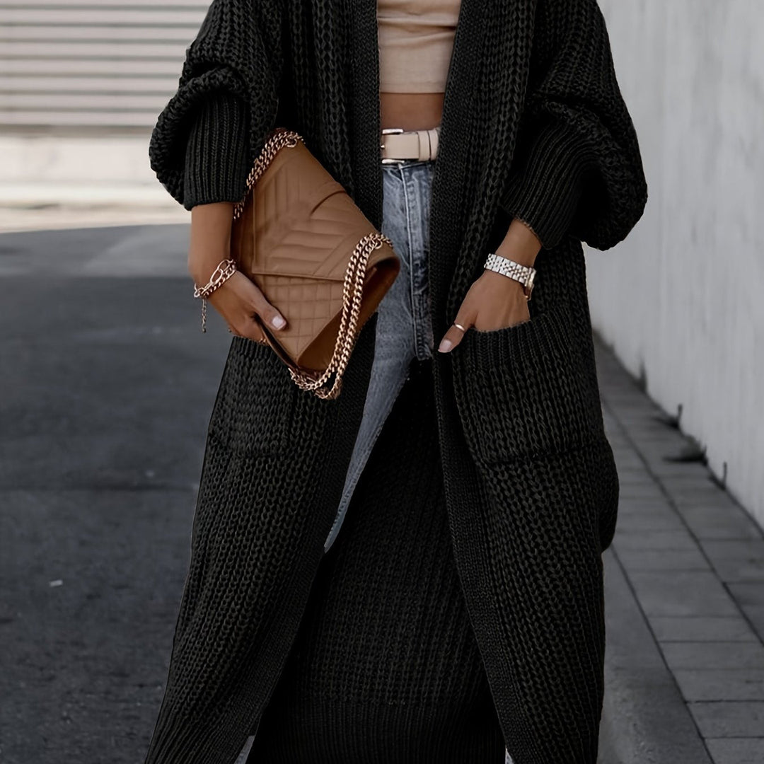 Layla™ - Elegant Deep V-Neck Long Sleeve Cardigan